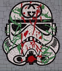 Storm Trooper by David Arnott - Original Mosaic sized 24x27 inches. Available from Whitewall Galleries